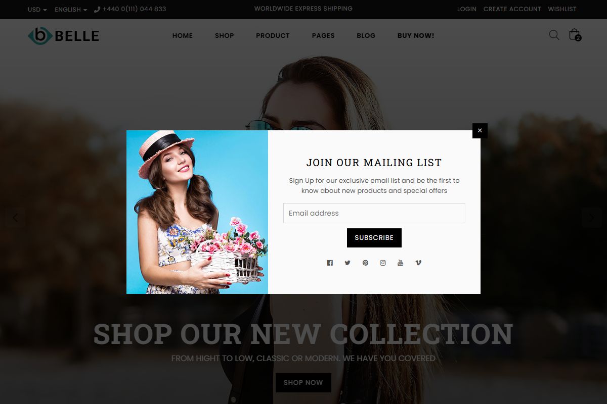 Belle Multipurpose Bootstrap 4