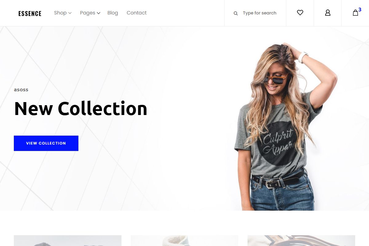 Essence Fashion Ecommerce Template