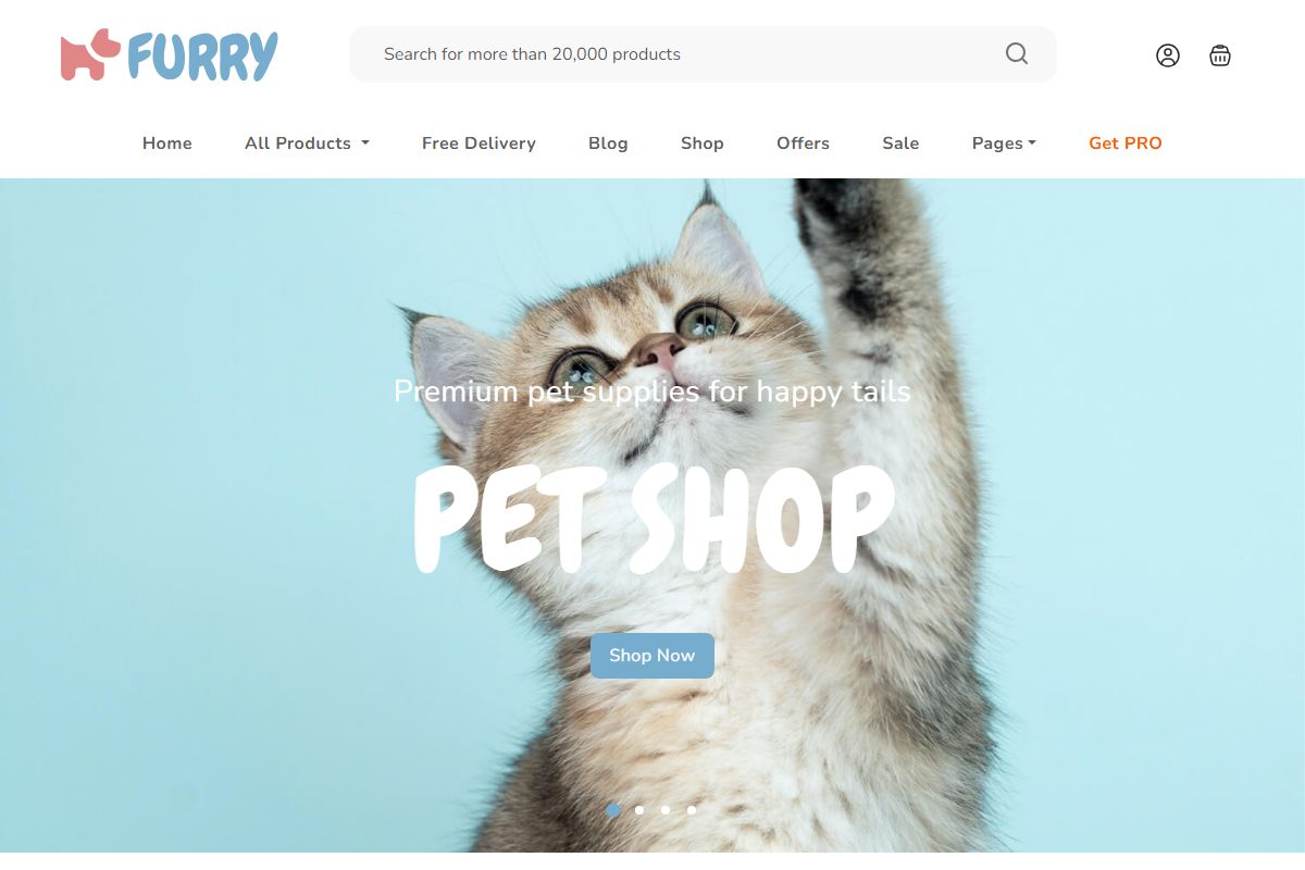 Furry Pet Store Html