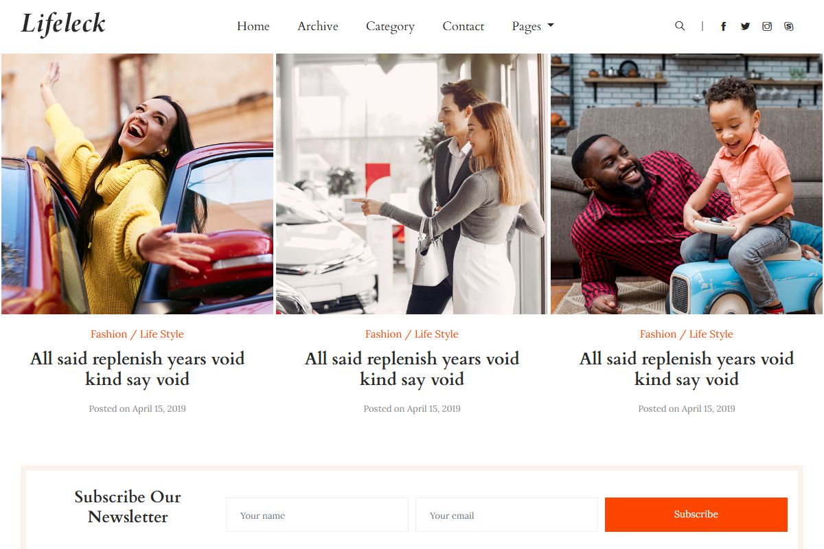 Lifeleck Blog Home