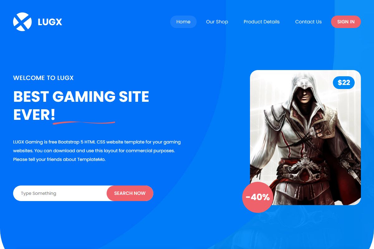 Lugx Gaming Shop Html5 Template