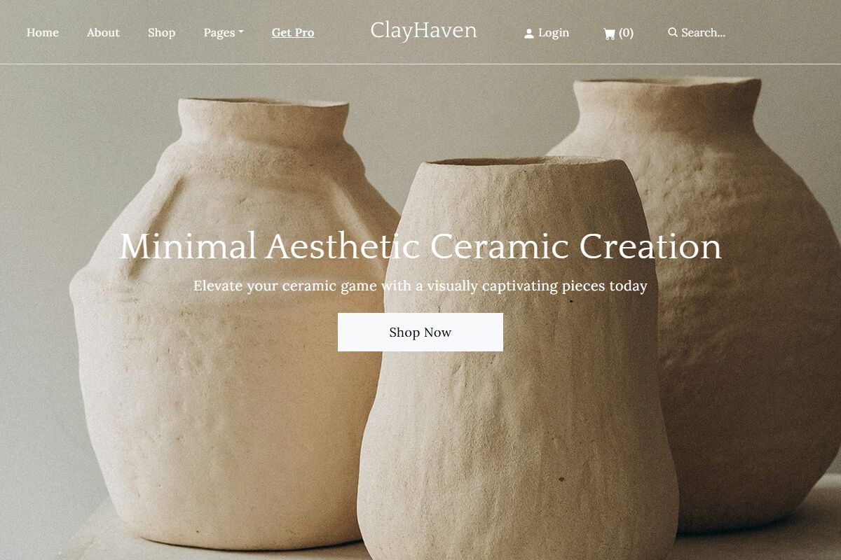 Minimal Aesthetic Ceramic Creation