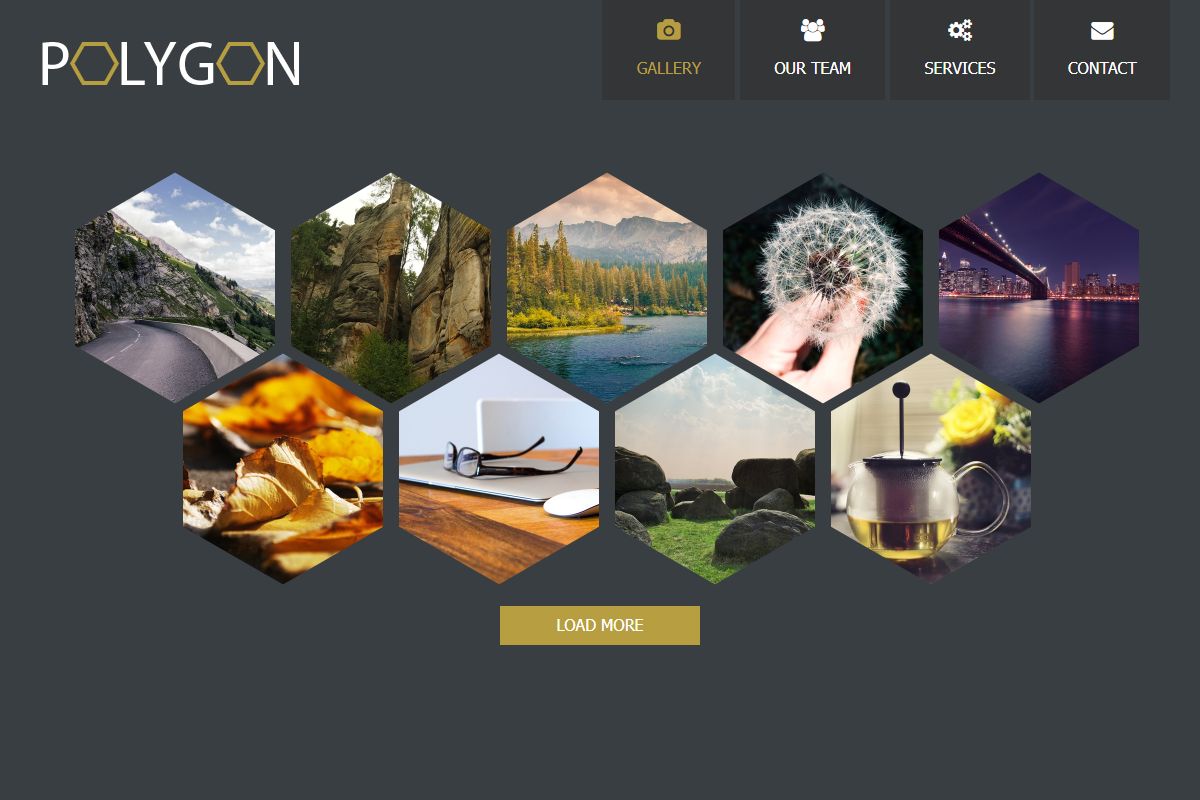 Polygon Css Website Template