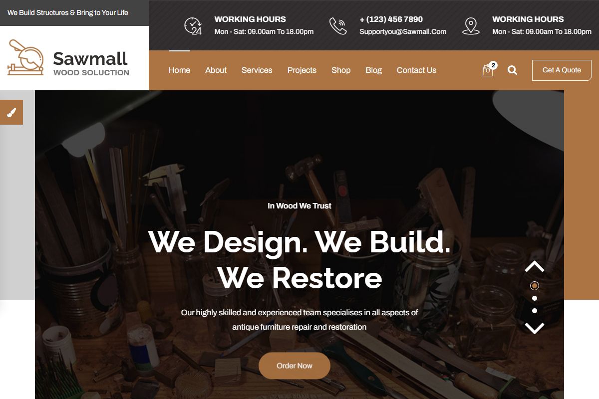 Sawmall Html5 Template Homepage