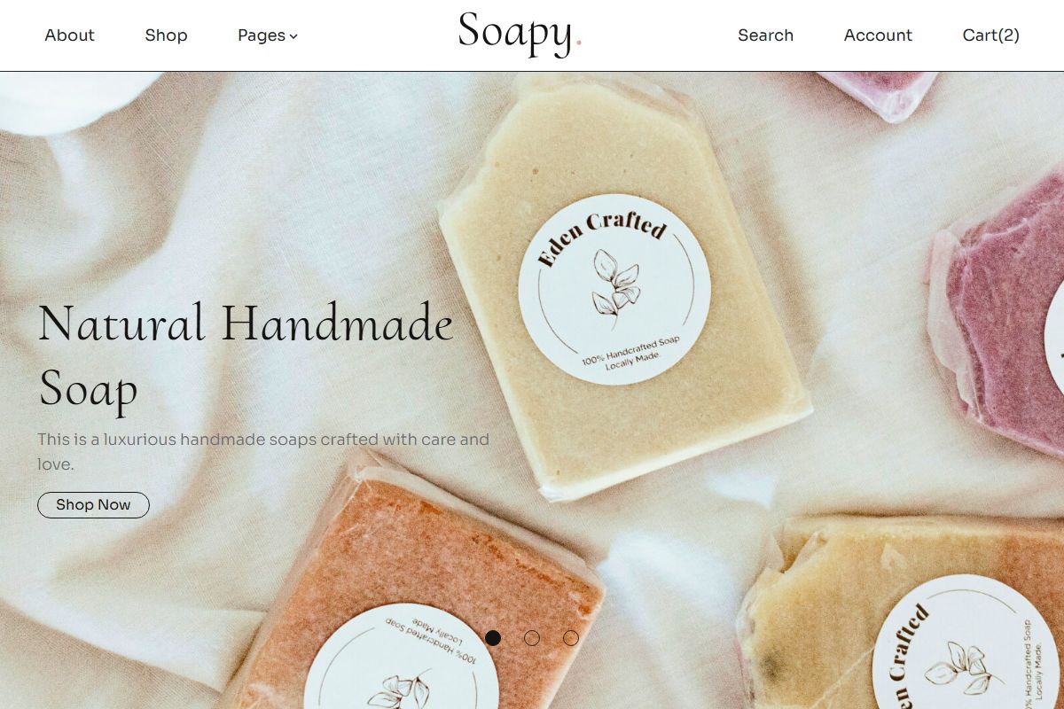 Soapy Handmade Soap Ecommerce