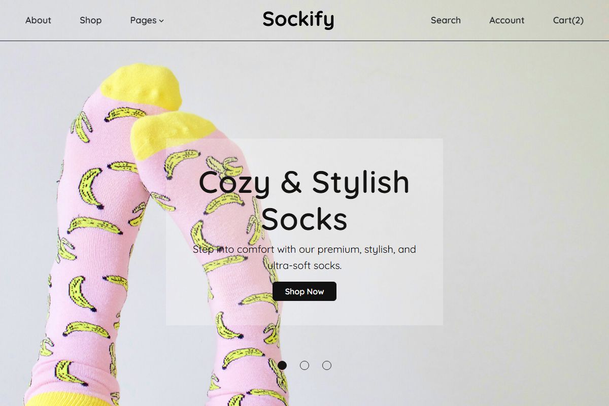 Sockify Socks Ecommerce Bootstrap