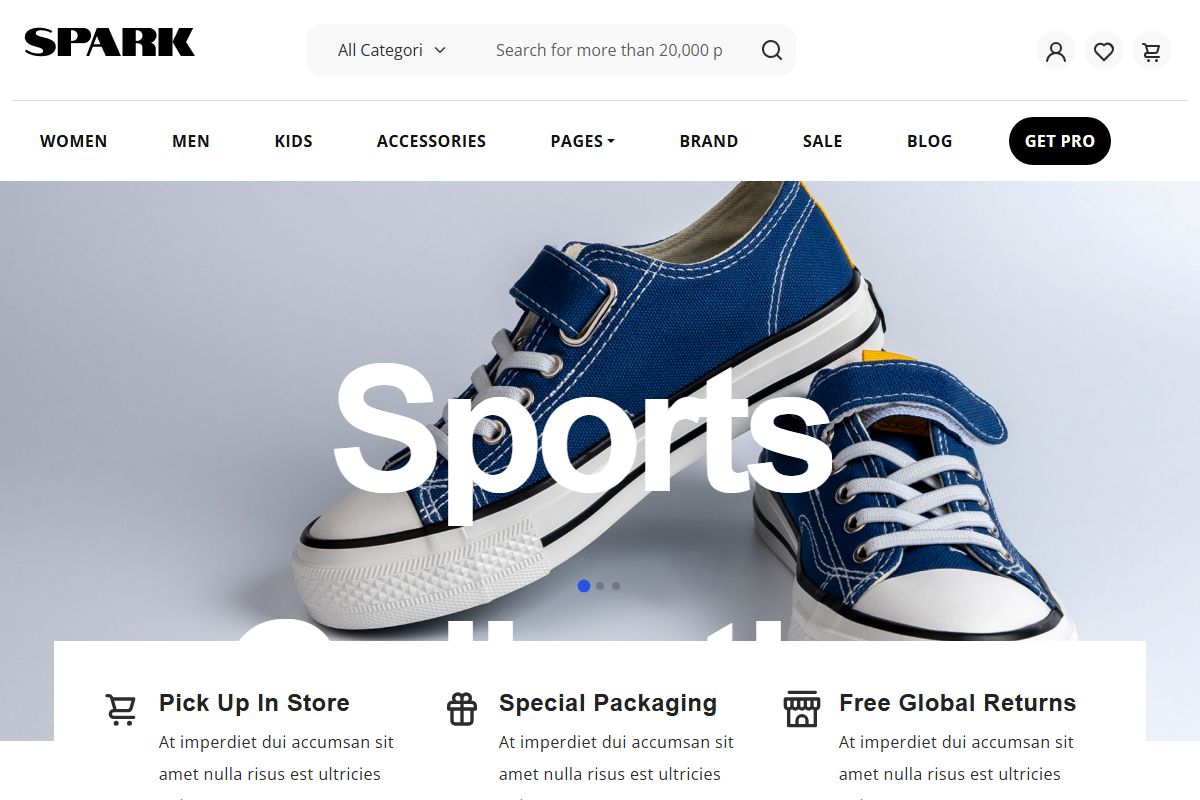 Spark Shoes Store Html
