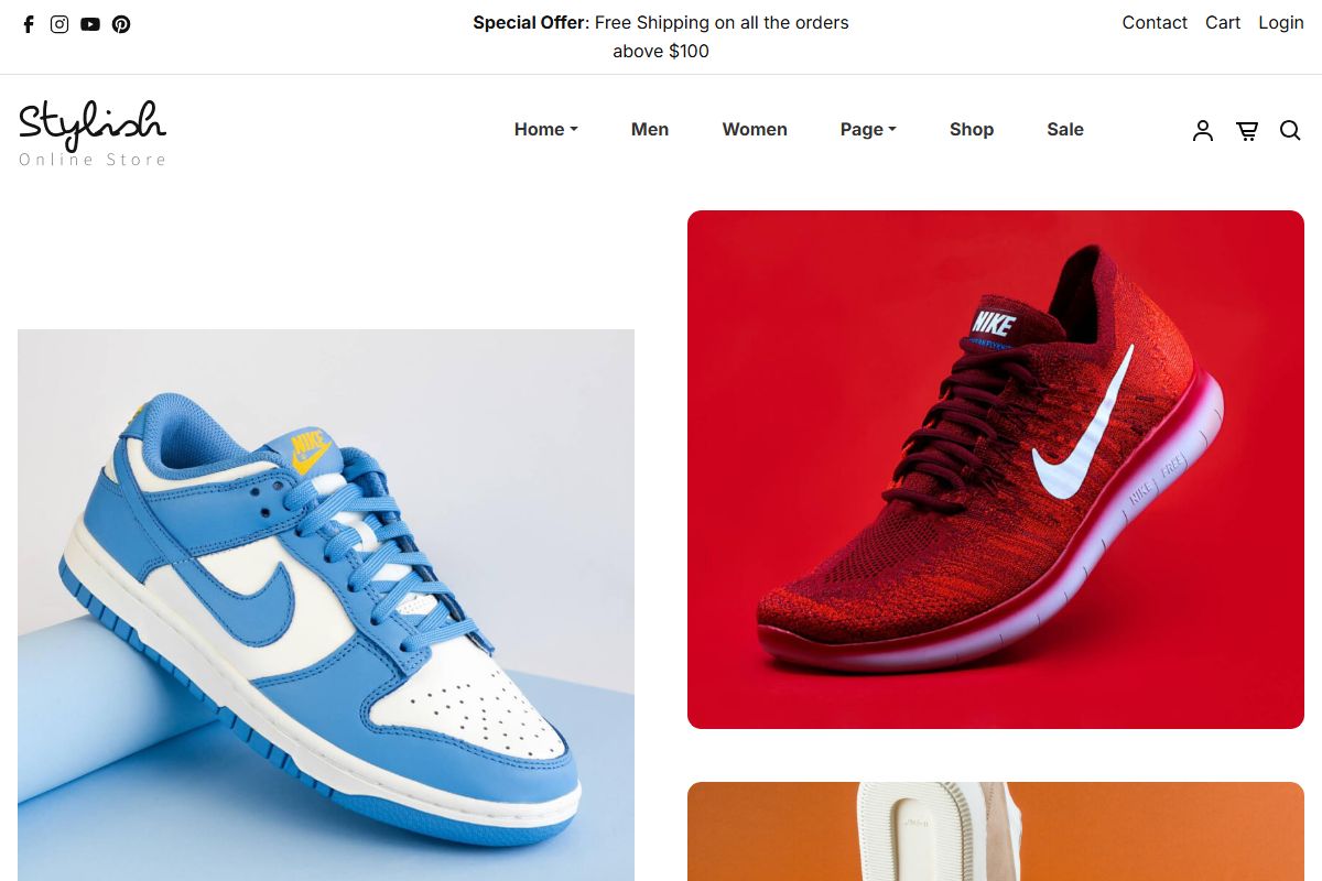 Stylish Shoes Online Store
