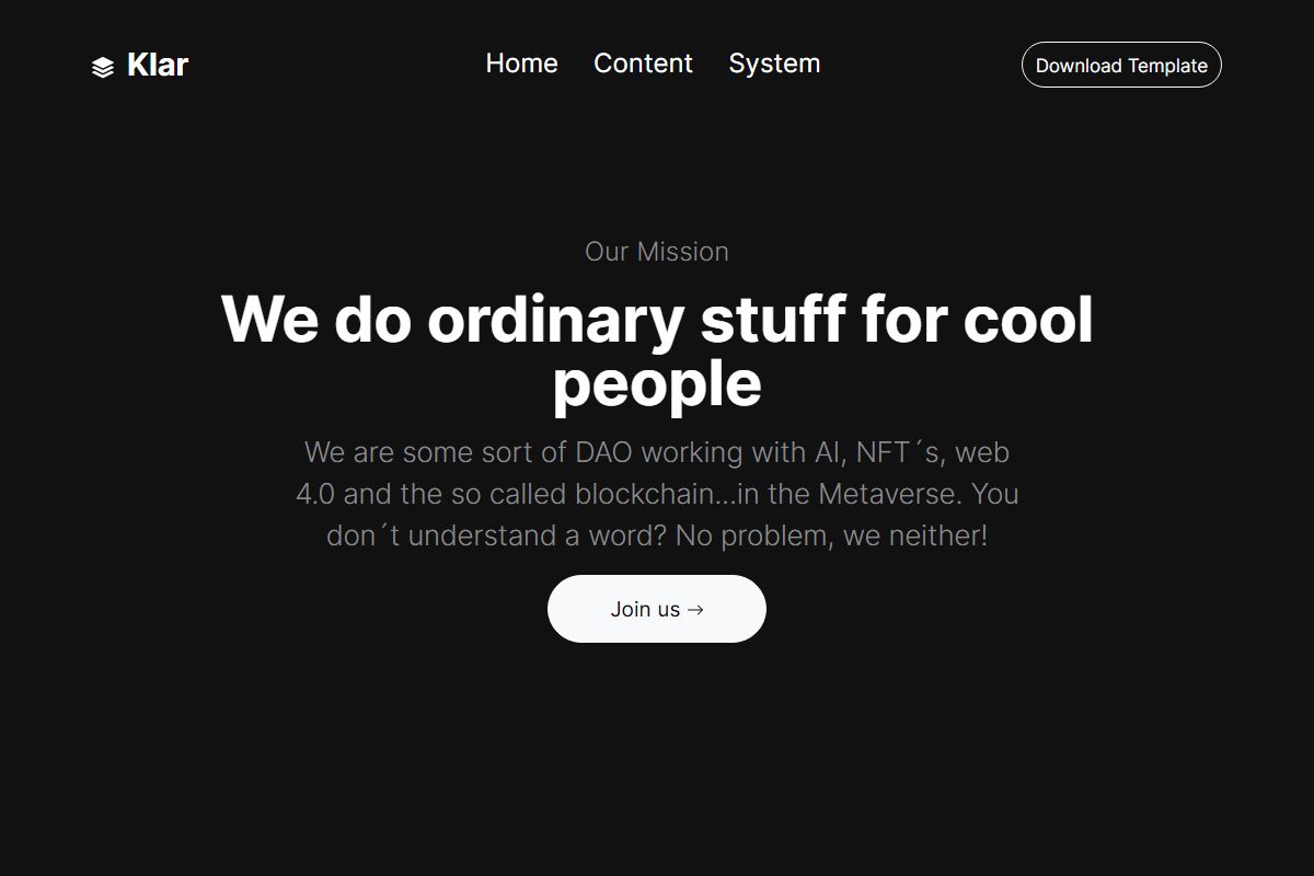 We Do Ordinary Stuff For Cool People