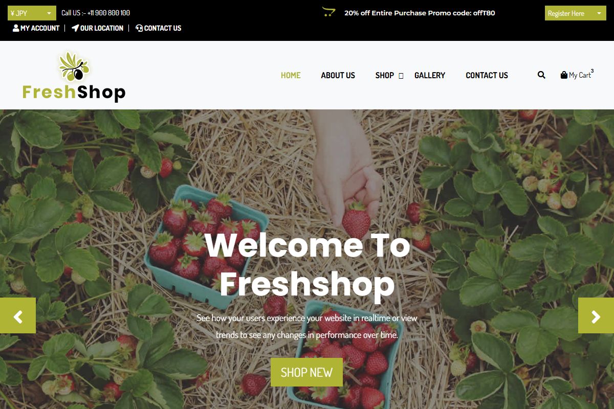 Welcome To Freshshop