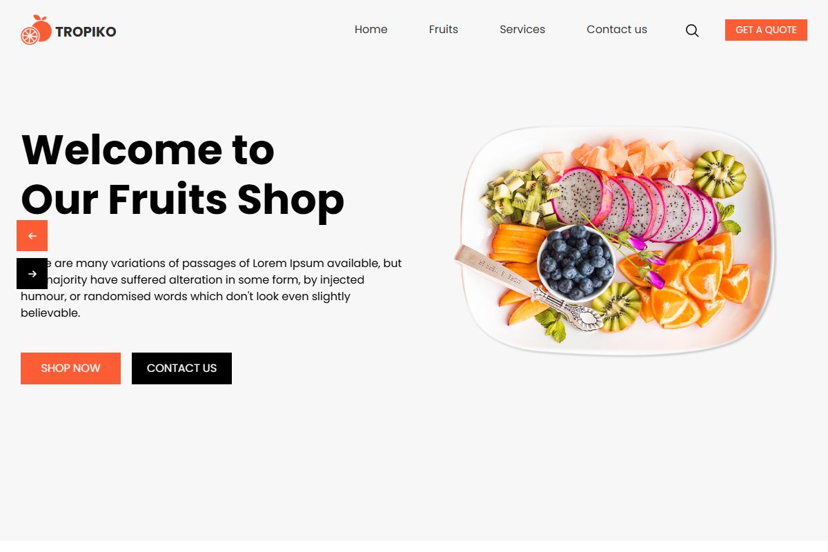Welcome To Our Fruits