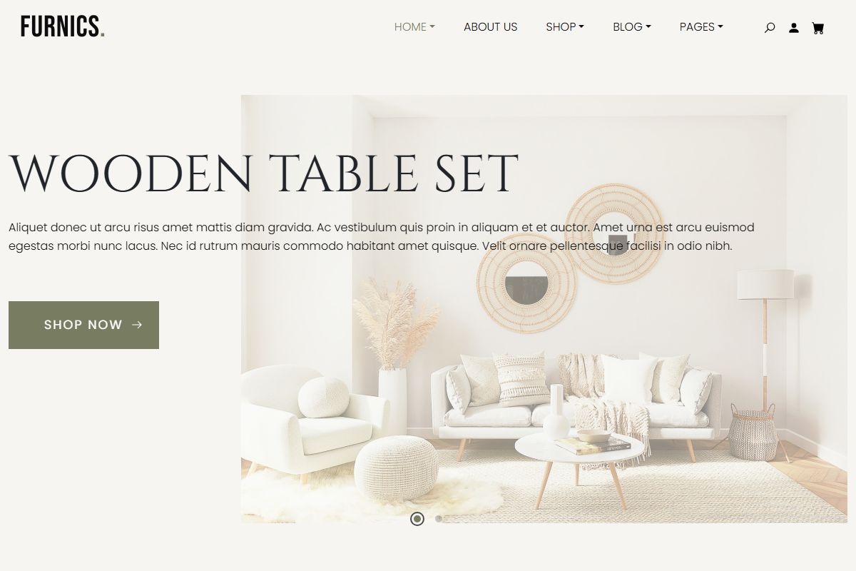 Wooden Table Set