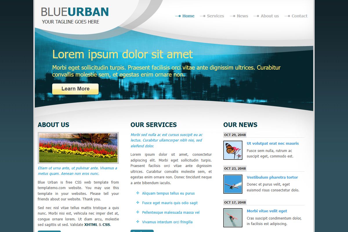 Blueurbanyour Tagline Goes Here