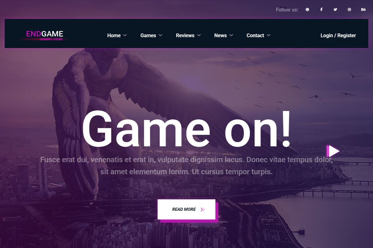 Endgam Gaming Magazine Template
