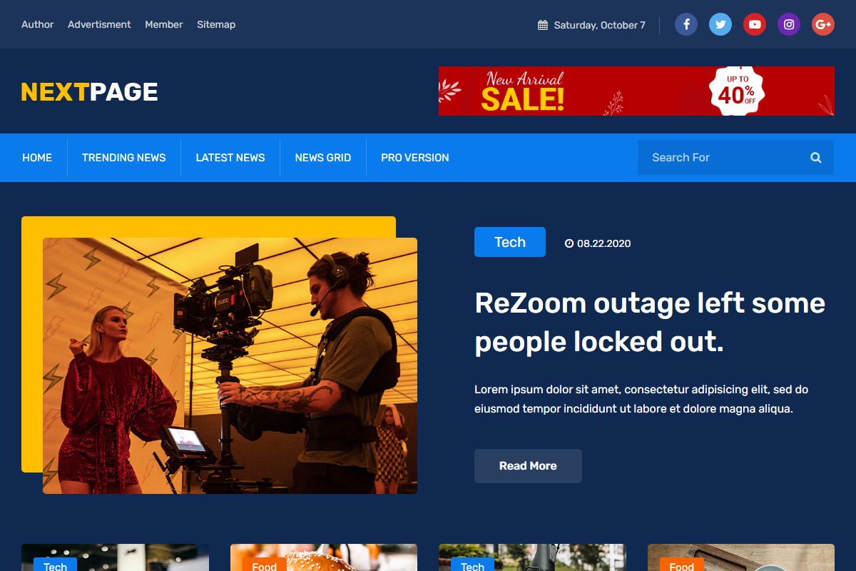 Nextpage Blog Magazine Html