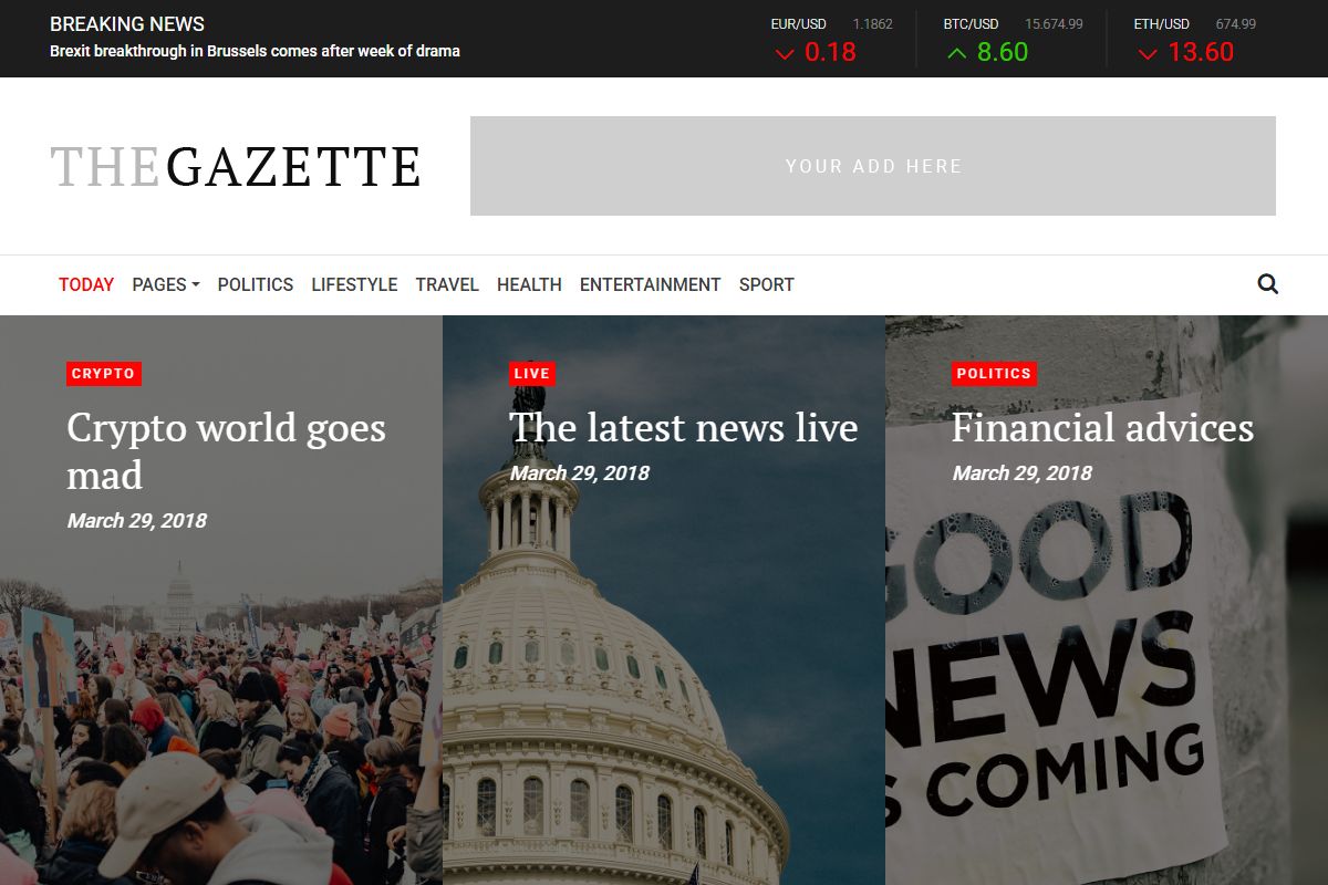 Thegazette News Magazine Html5