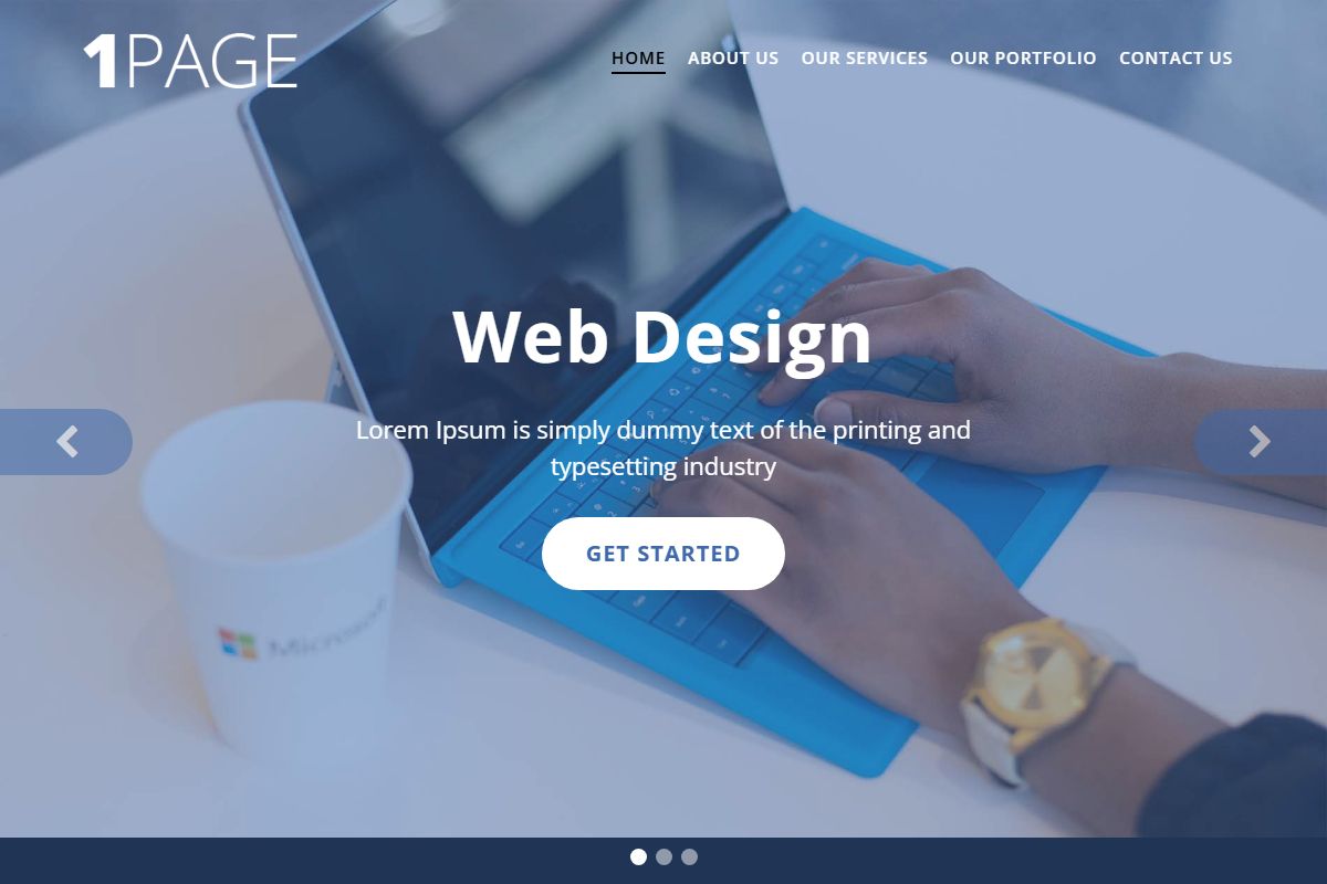 1page One Page Html Template