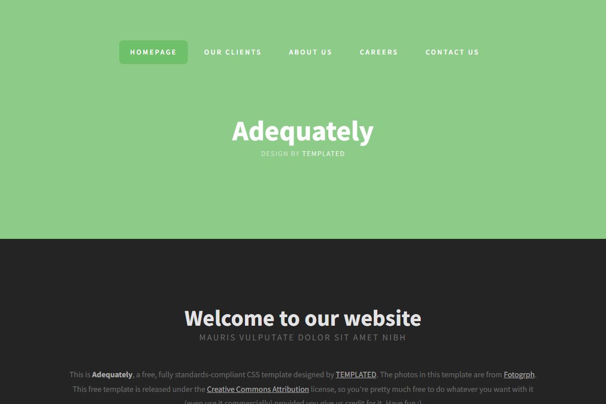 Adequately