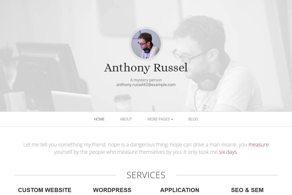 Anthony Russel A Mystery
