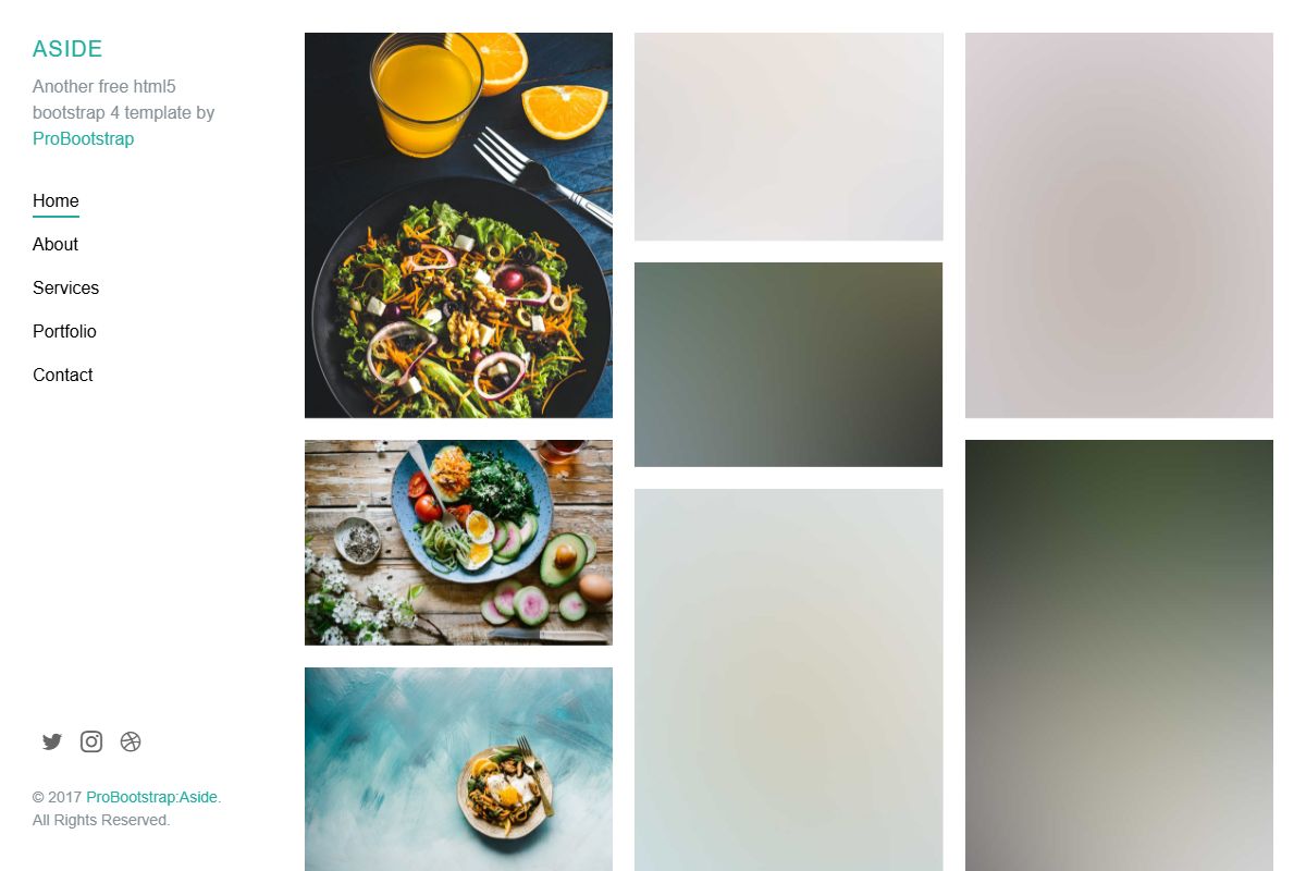 Aside Free Html5 Bootstrap