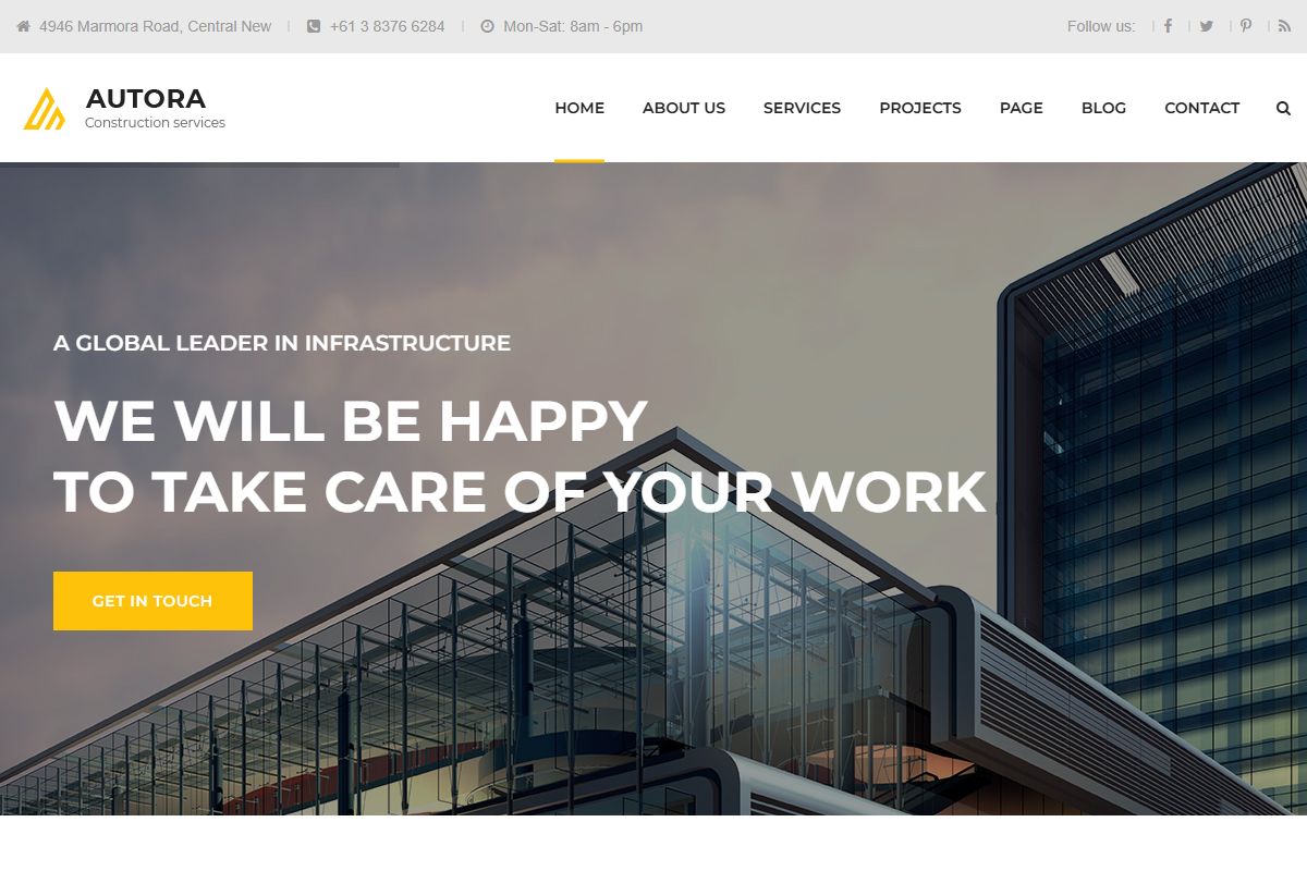 Autora Construction Business Html