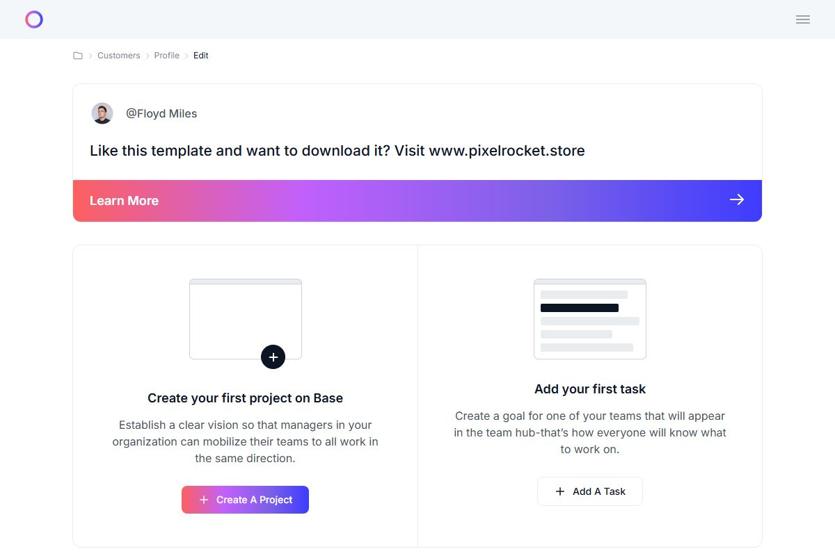 Base Tailwind Css Dashboard