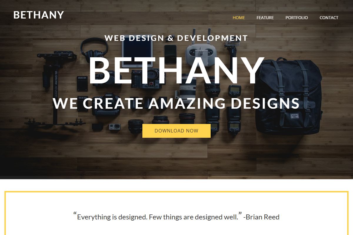 Bethany Bootstrap Theme