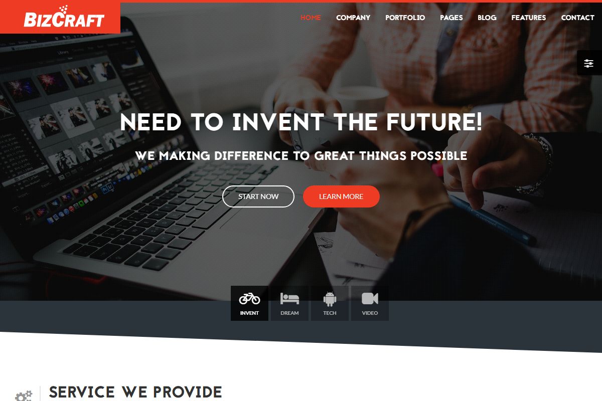 Bizcraft Responsive Html5 Template