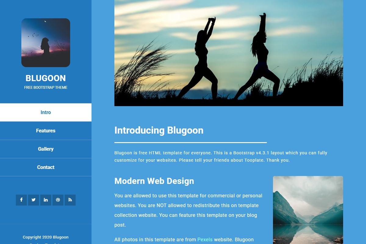 Blugoon Html Bootstrap 4 Template