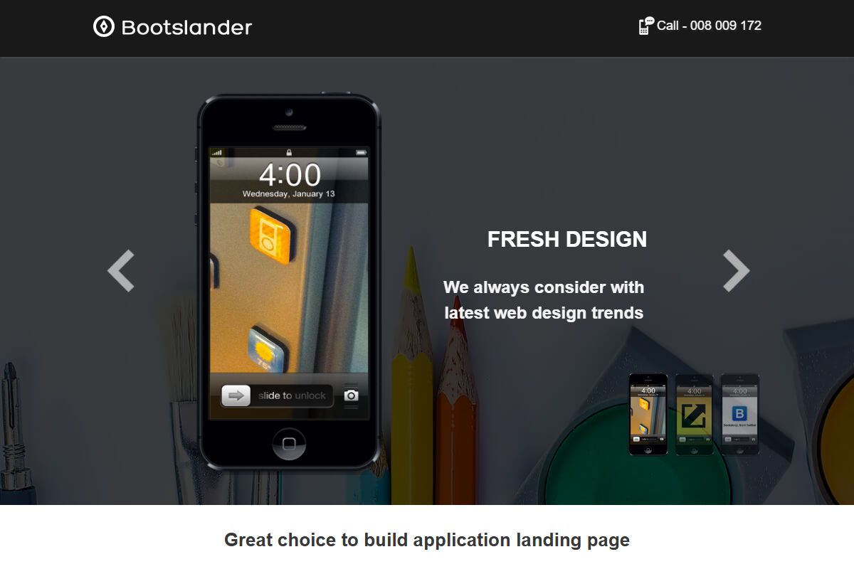 Bootslander Landing Page Template