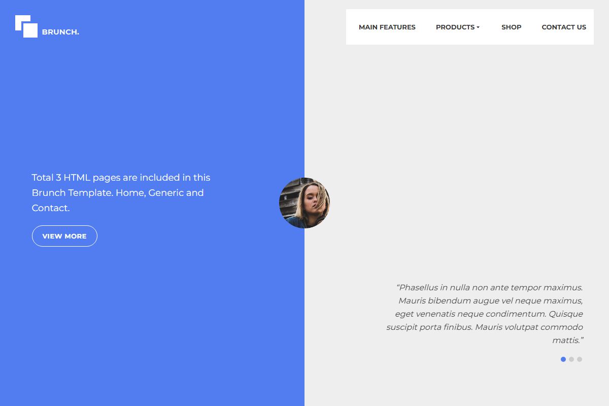 Brunch Html Template