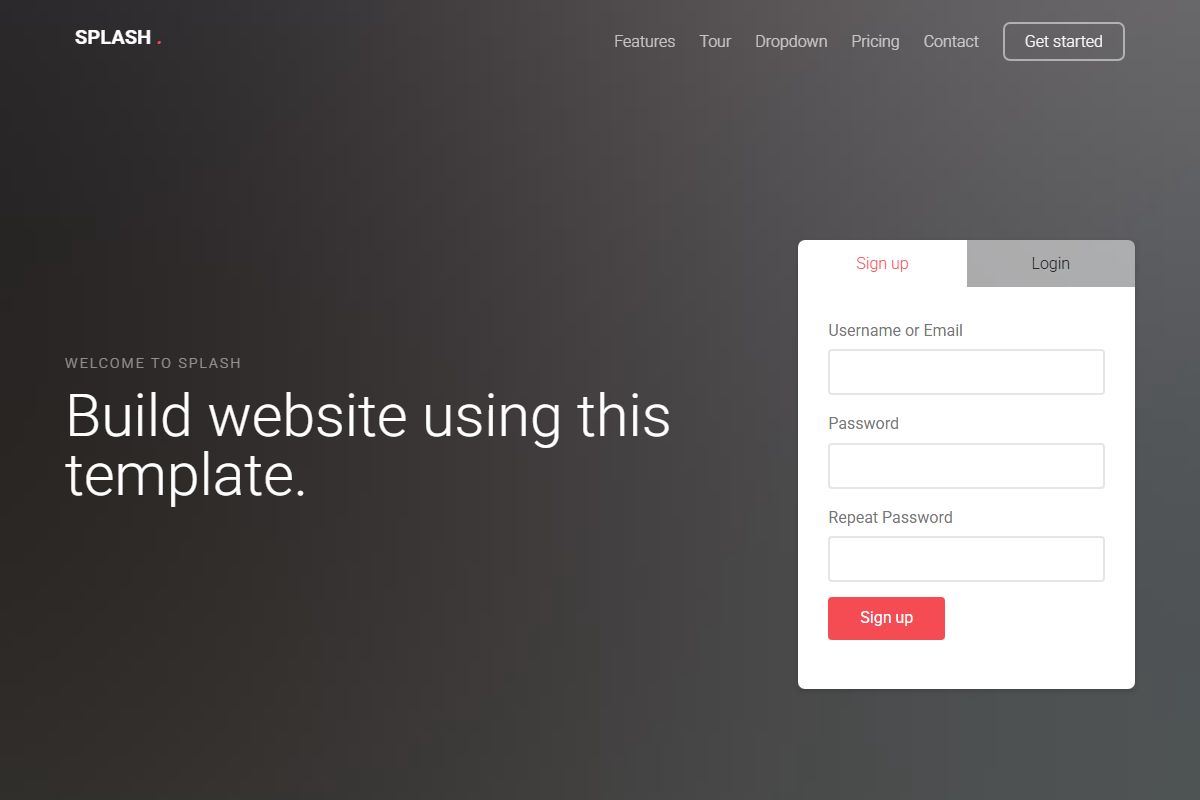 Build Website Using This
