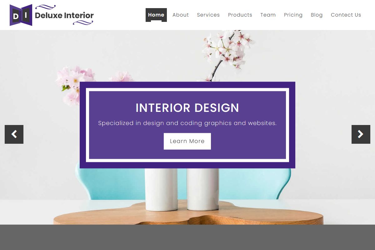 Deluxe Interior Responsive Html5