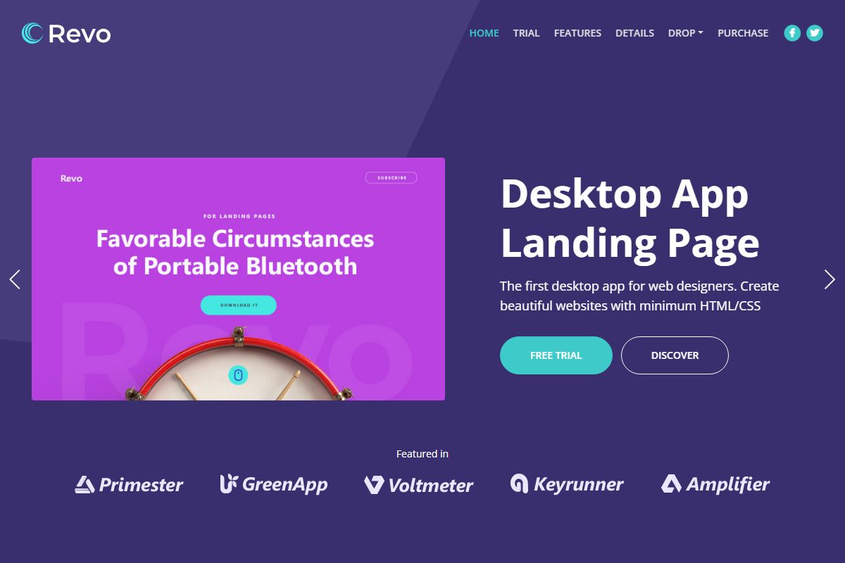 Desktop App Landing Page