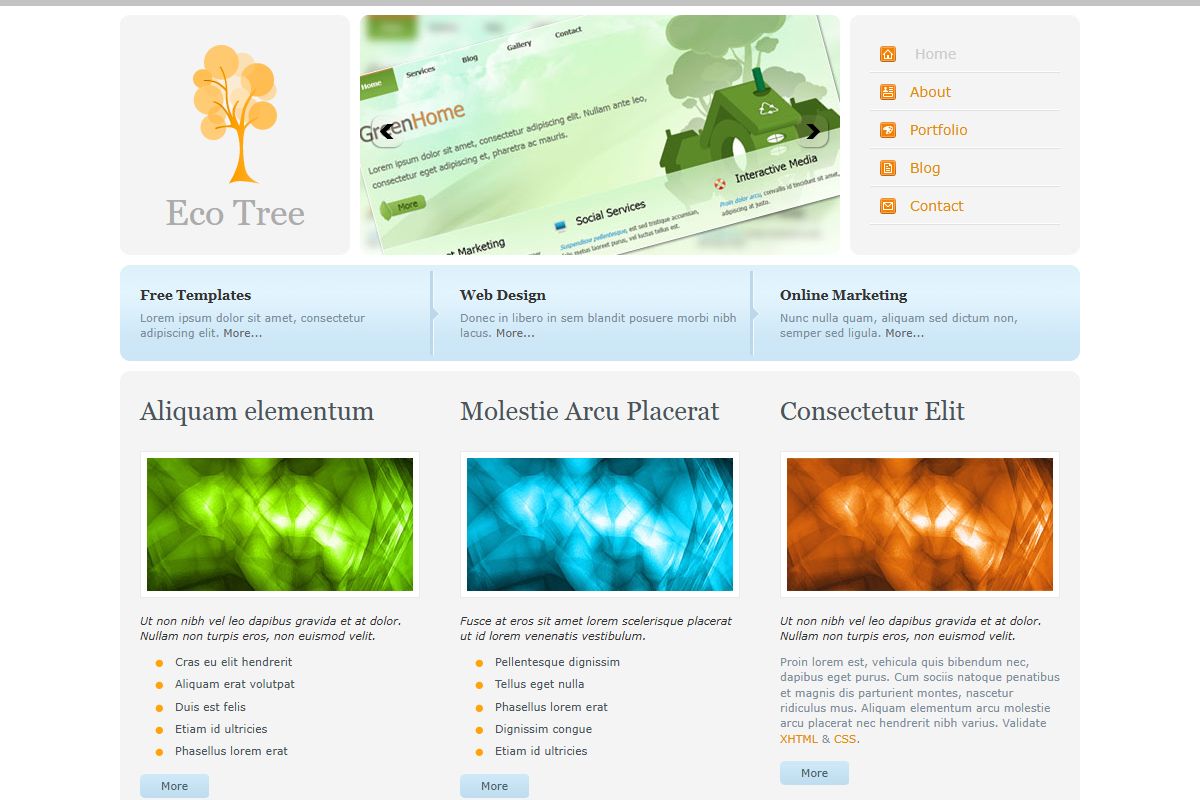 Eco Tree Template By Templatemo