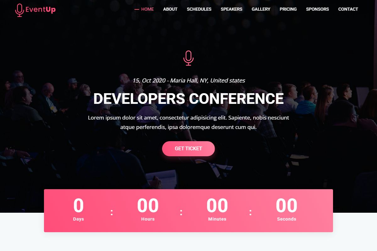 Eventup Event And Conference Template