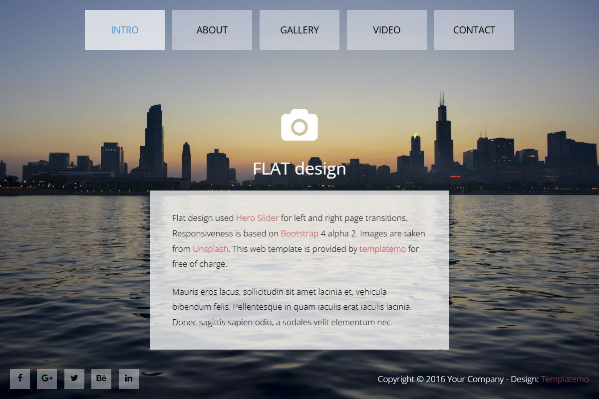 Flat Responsive Html Template
