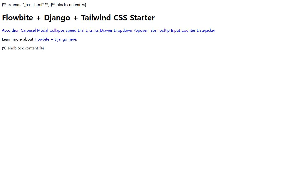 Flowbite Django Tailwind Css