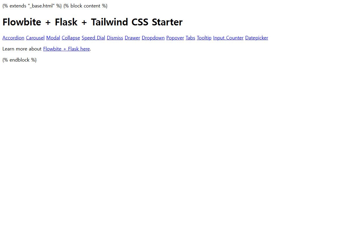 Flowbite Flask Tailwind Css