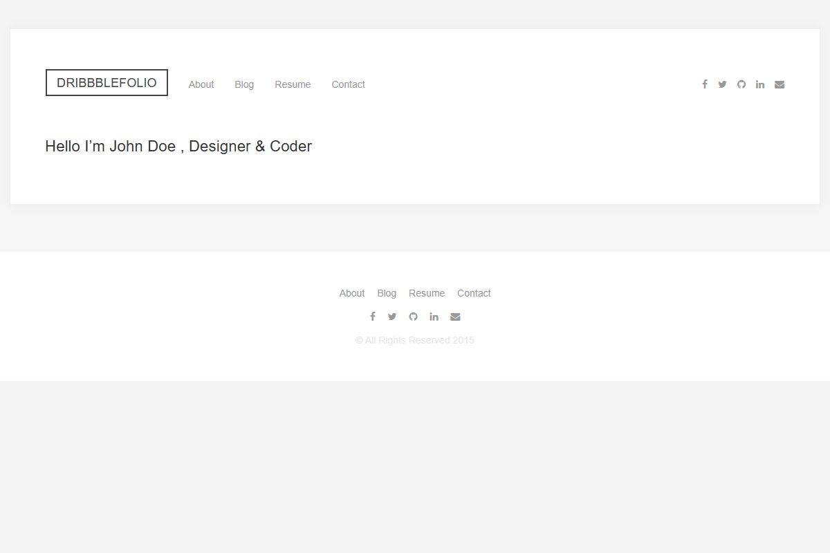 Hello Im John Doe Designer Amp Coder