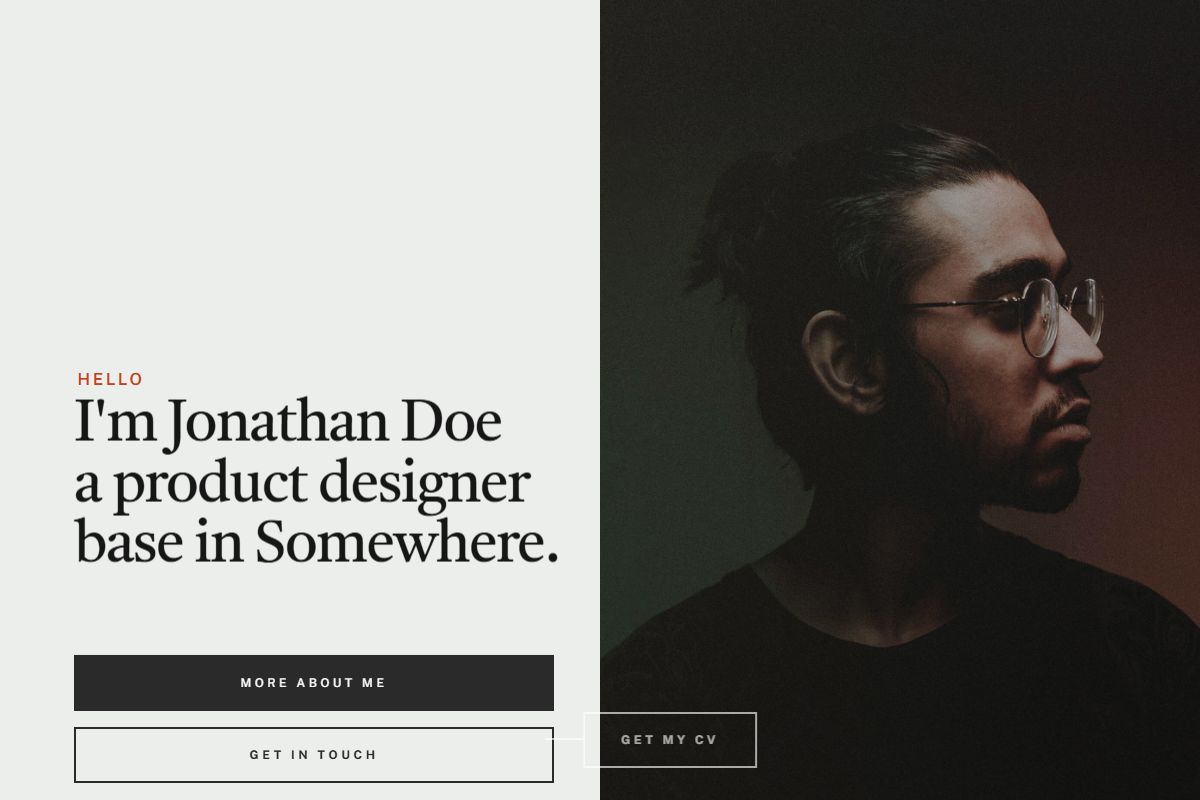 Im Jonathan Doe A Product Designer Base In Somewhere