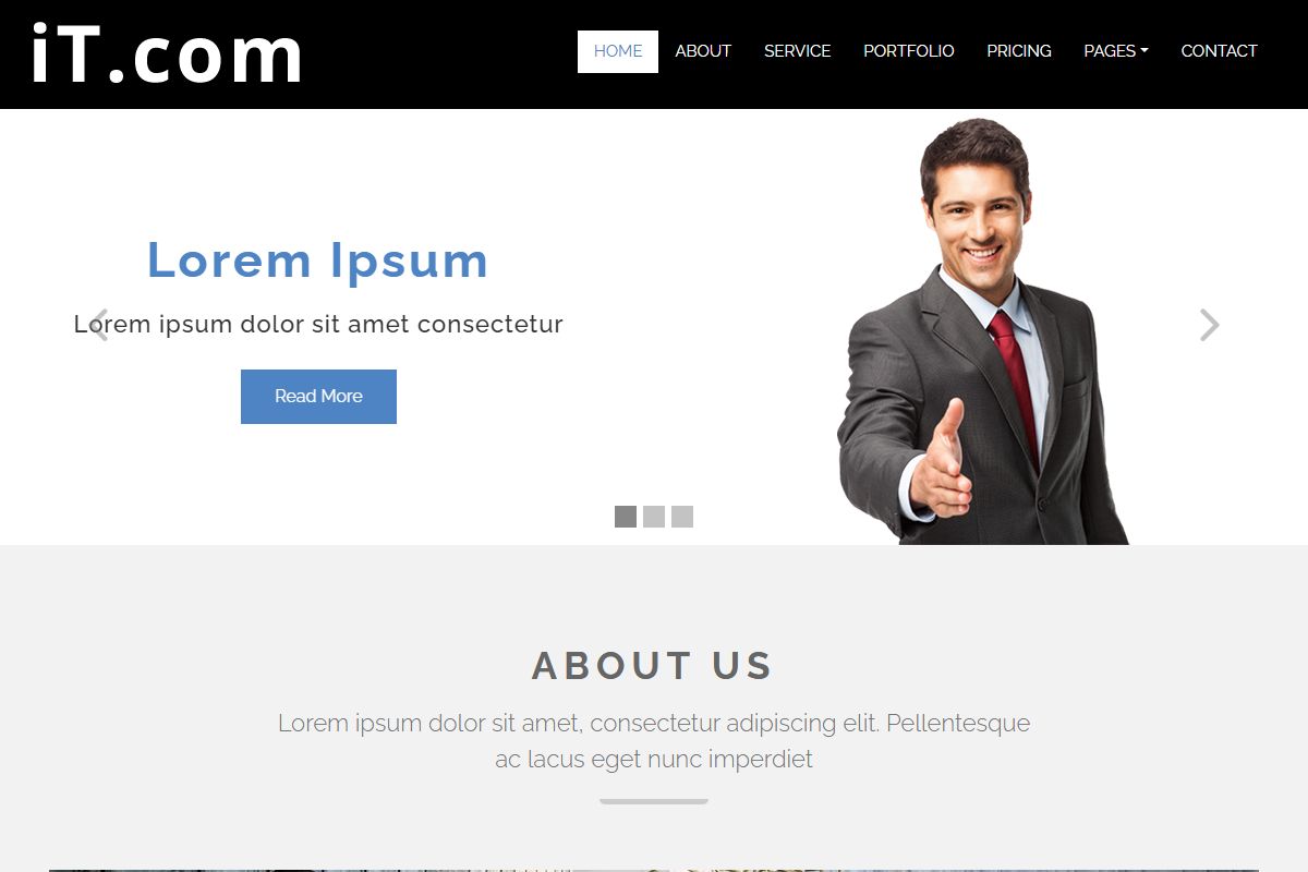 It Company Website Template