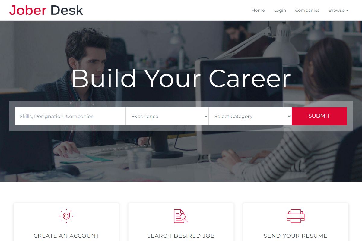 Jober Desk Responsive Job