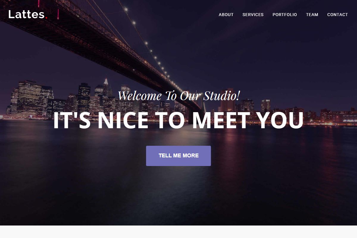 Lattes Onepage Multipurpose Bootstrap