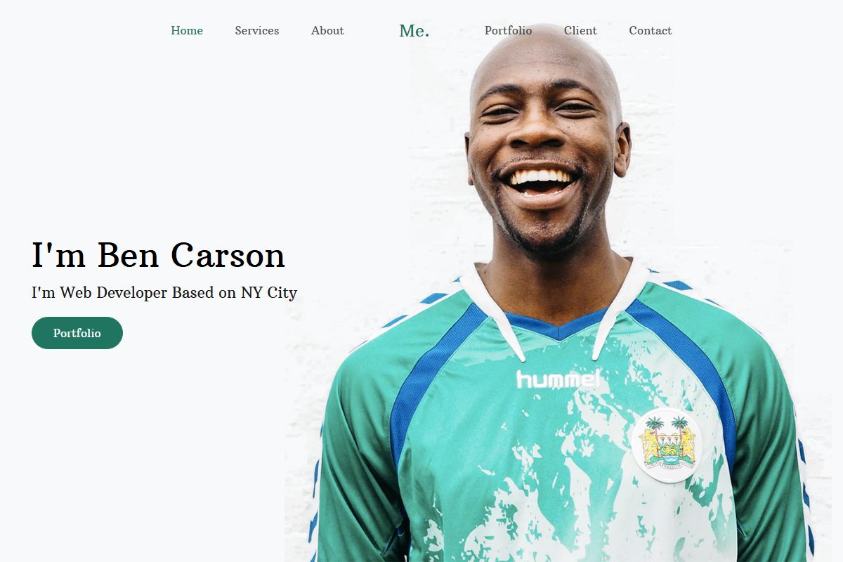 Me Mdash Website Template