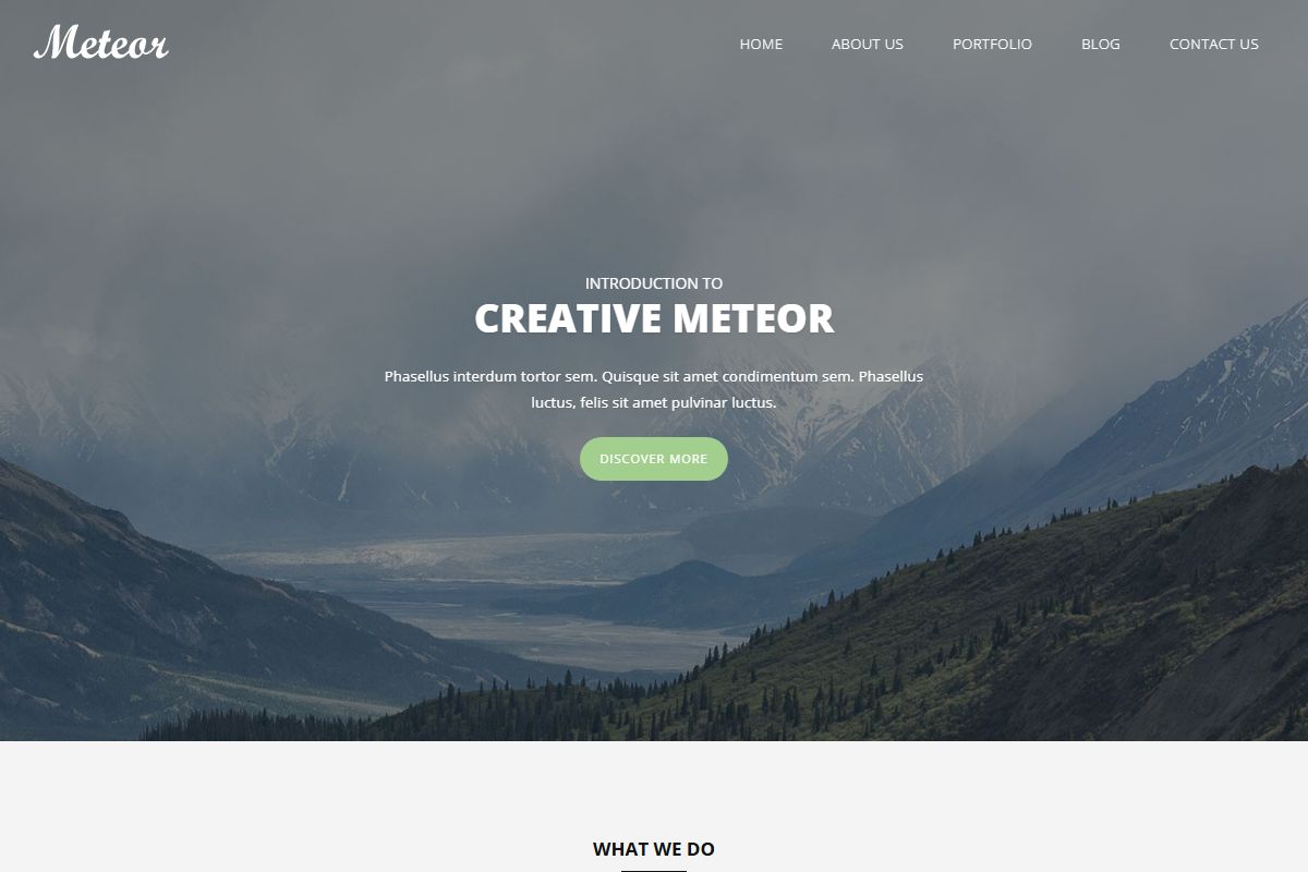 Meteor Html Css Template