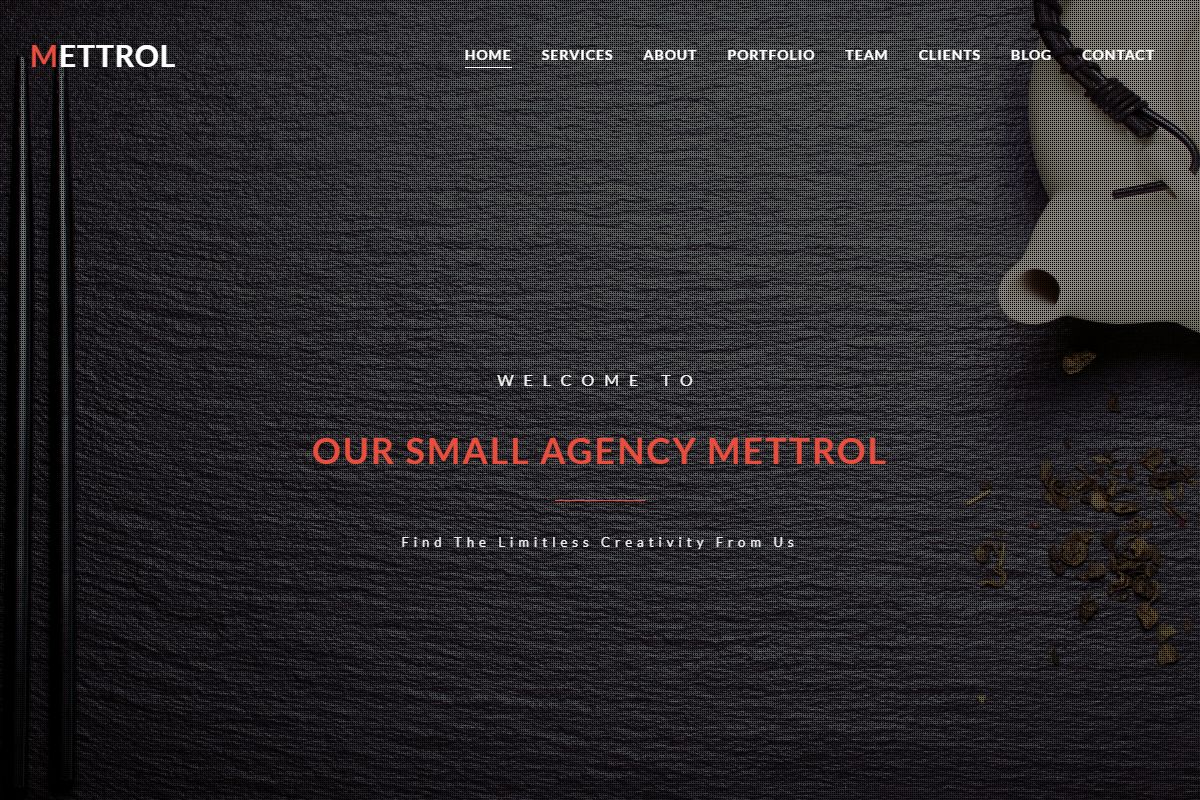 Mettrol Responsive Portfolio Template