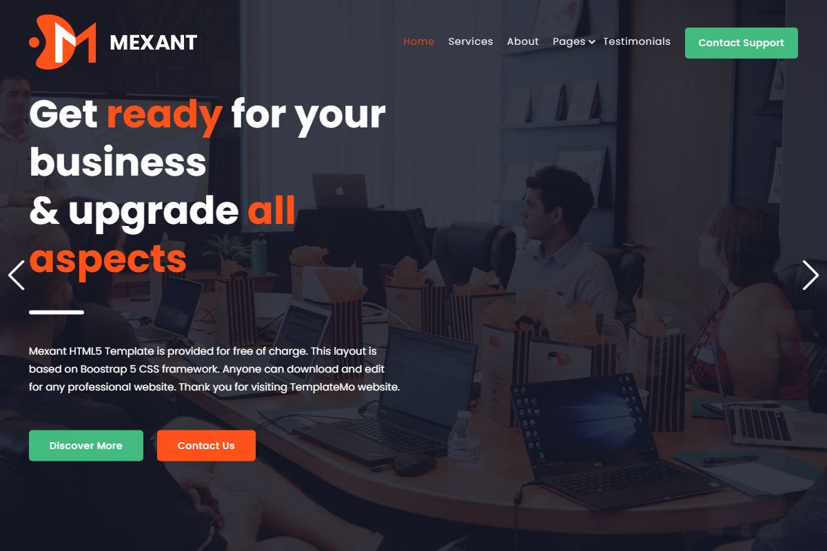 Mexant Financial Html5 Template