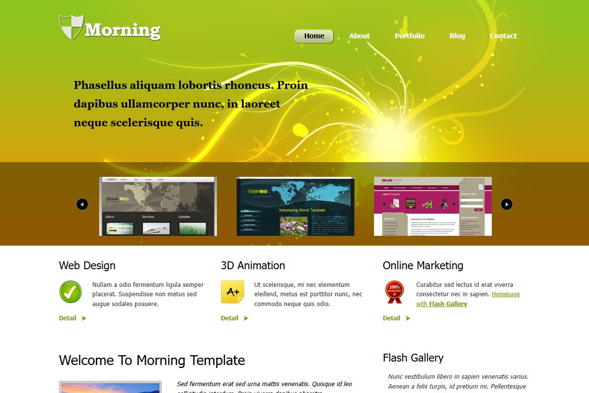 Morning Html Template