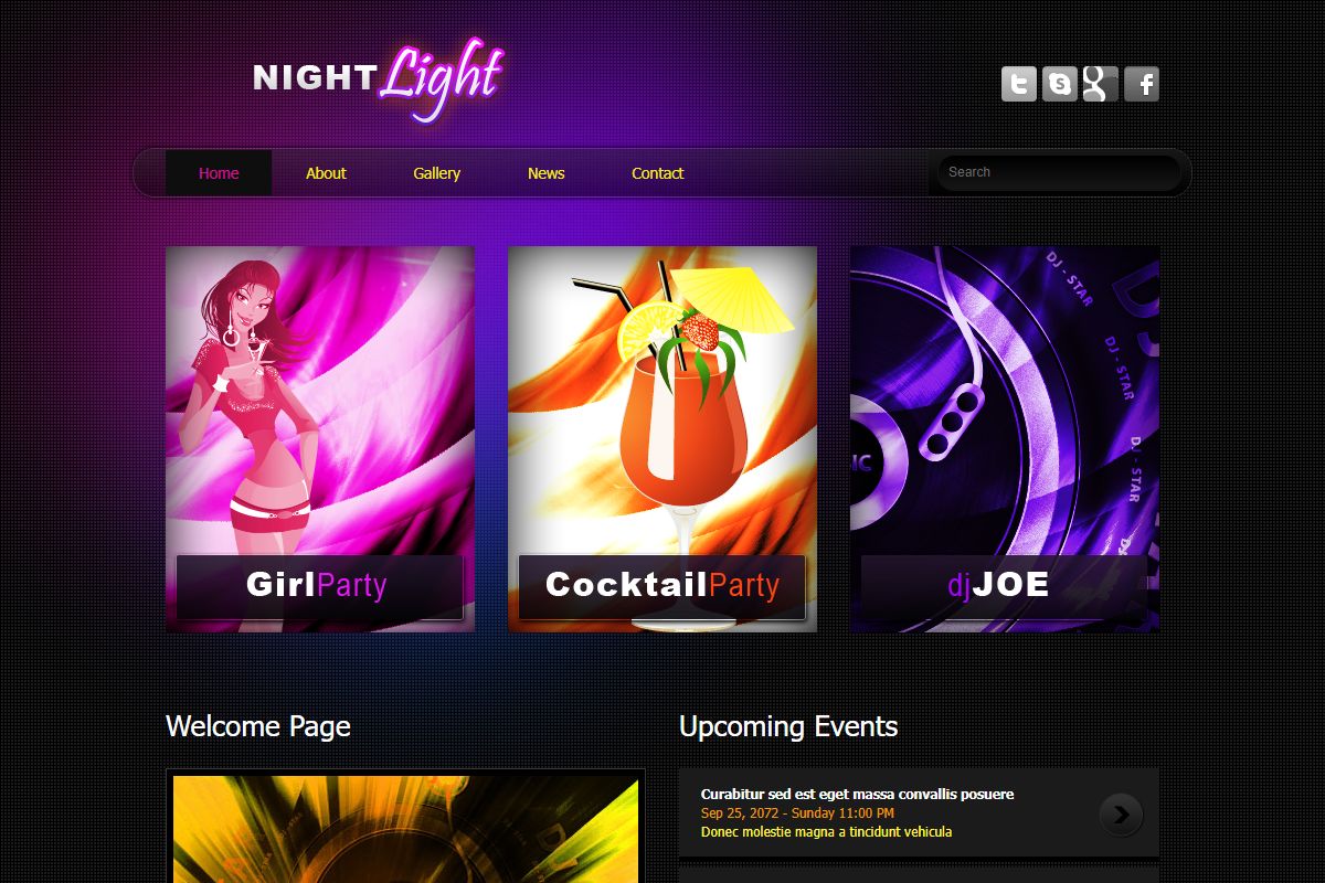 Nightlight Template By Templatemocom